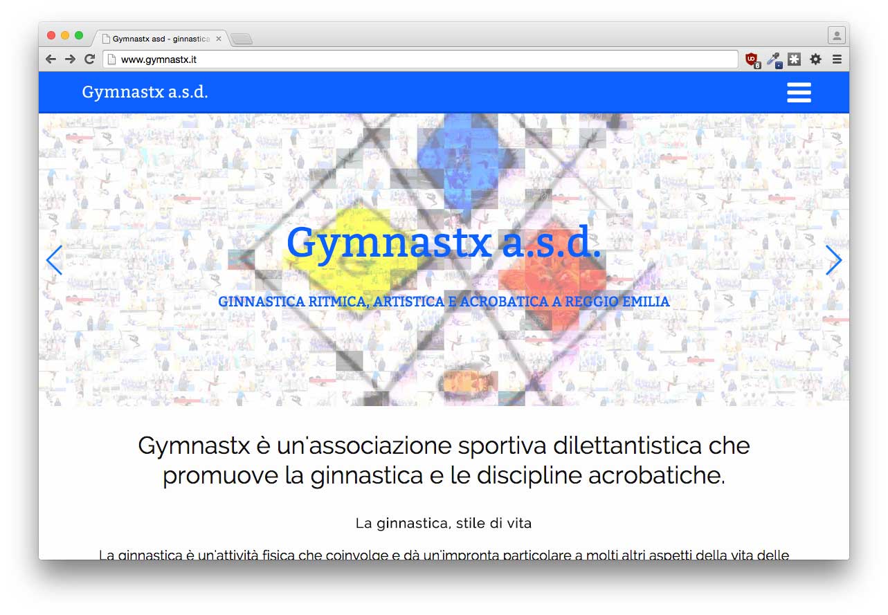 Nuovo sito Gymnastx a.s.d.